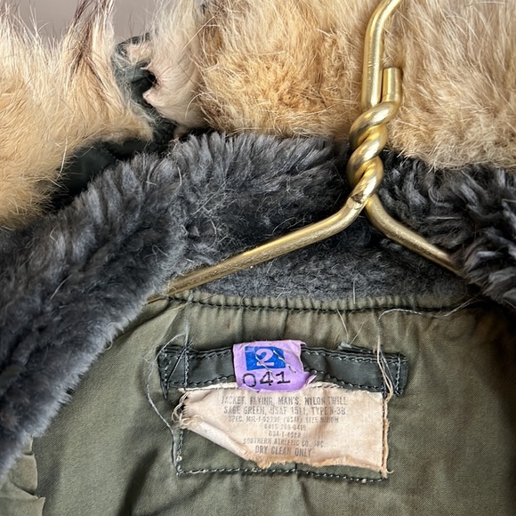 USAF men’s fur trimmed flying jacket. Type N-3B - Picture 3 of 3